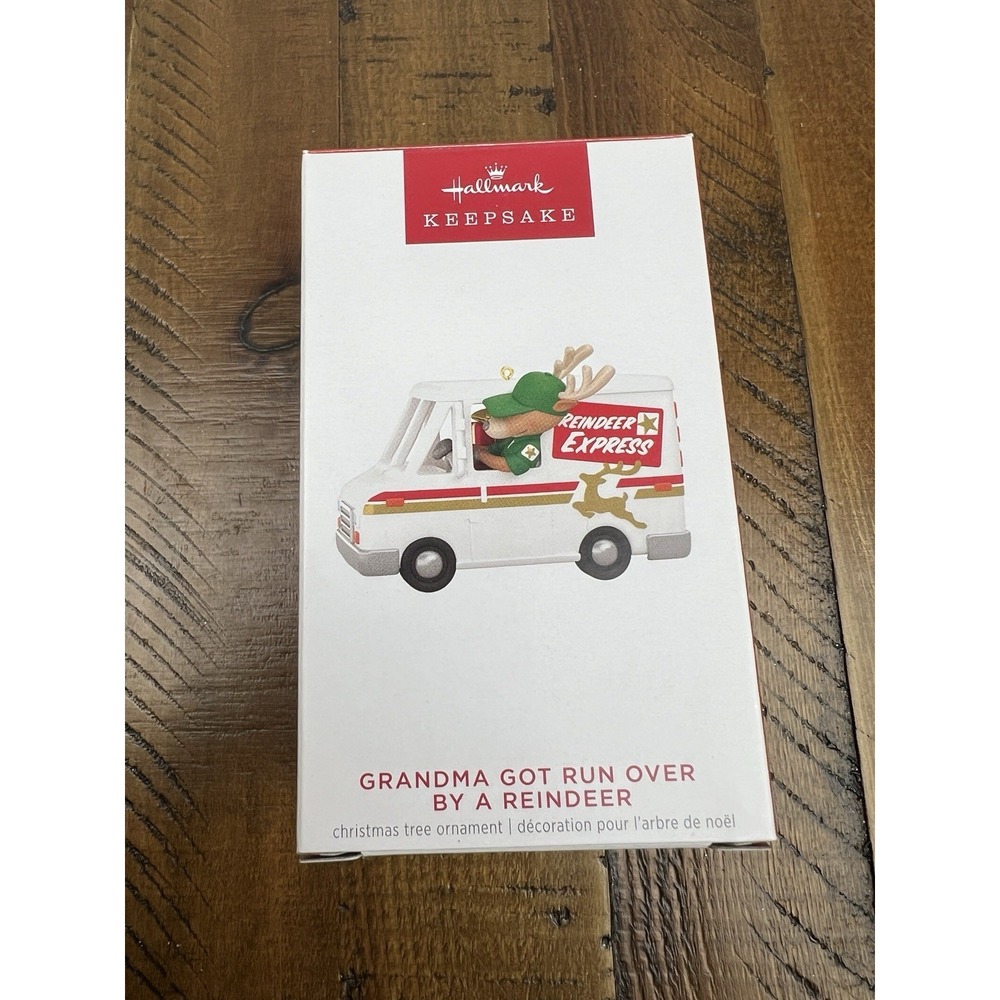 Hallmark Keepsake 2023 Grandma Got Run Over By A Reindeer Sound Ornament